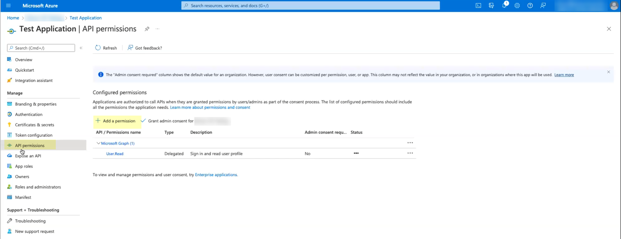 Add API Permission
