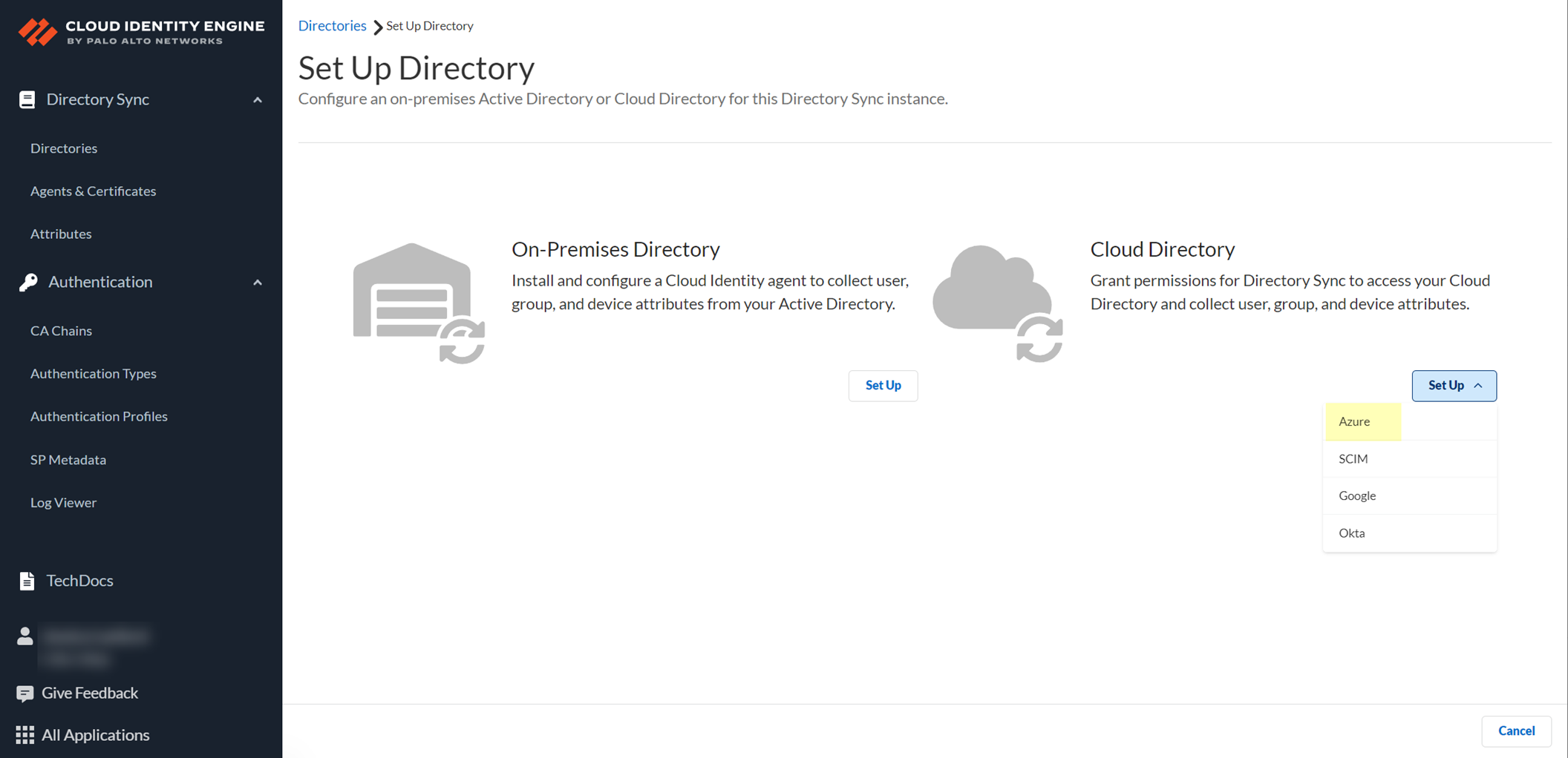 Add/Reconnect Azure in CIE