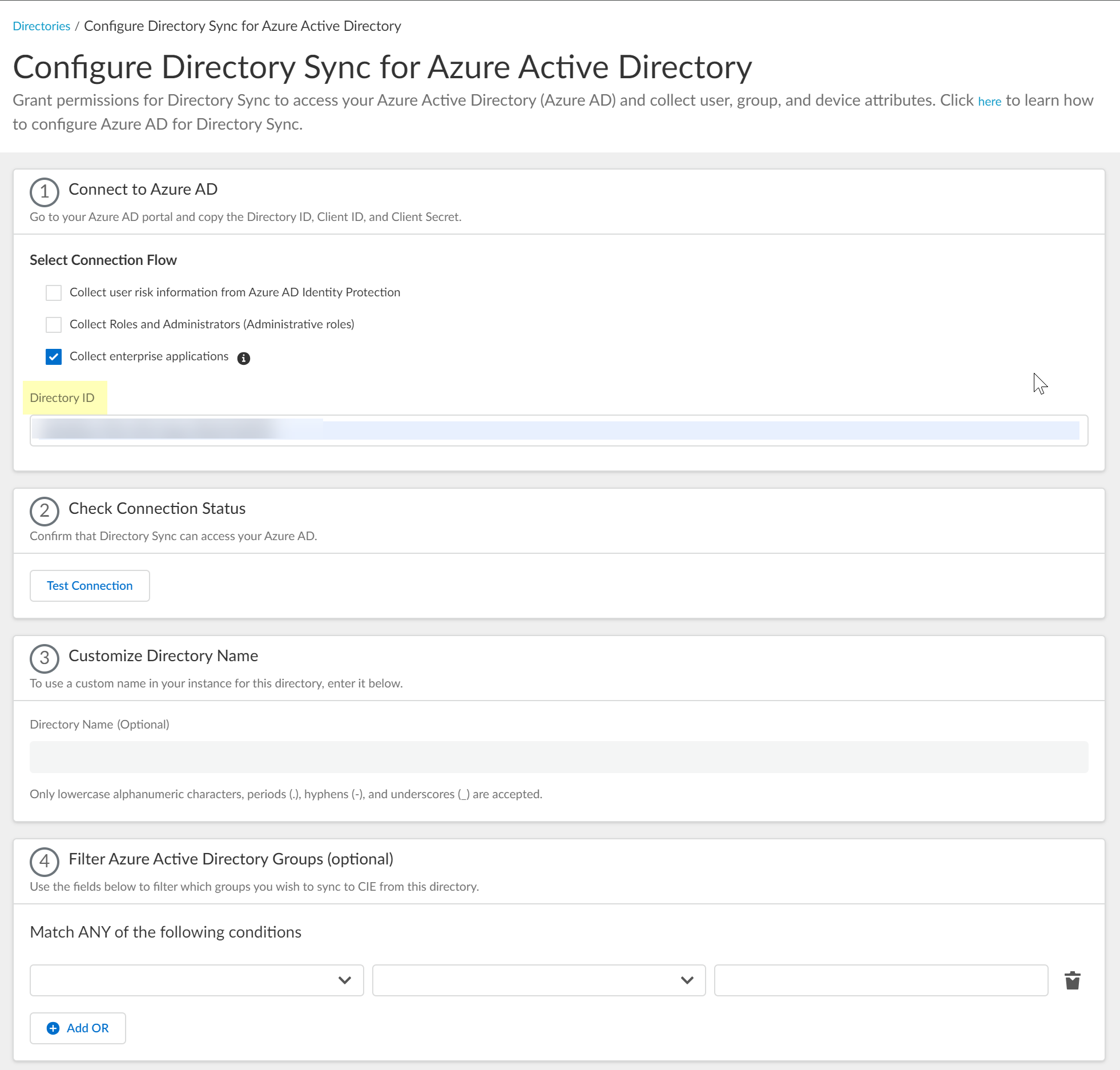 Enter IDs (Client Cred Flow)