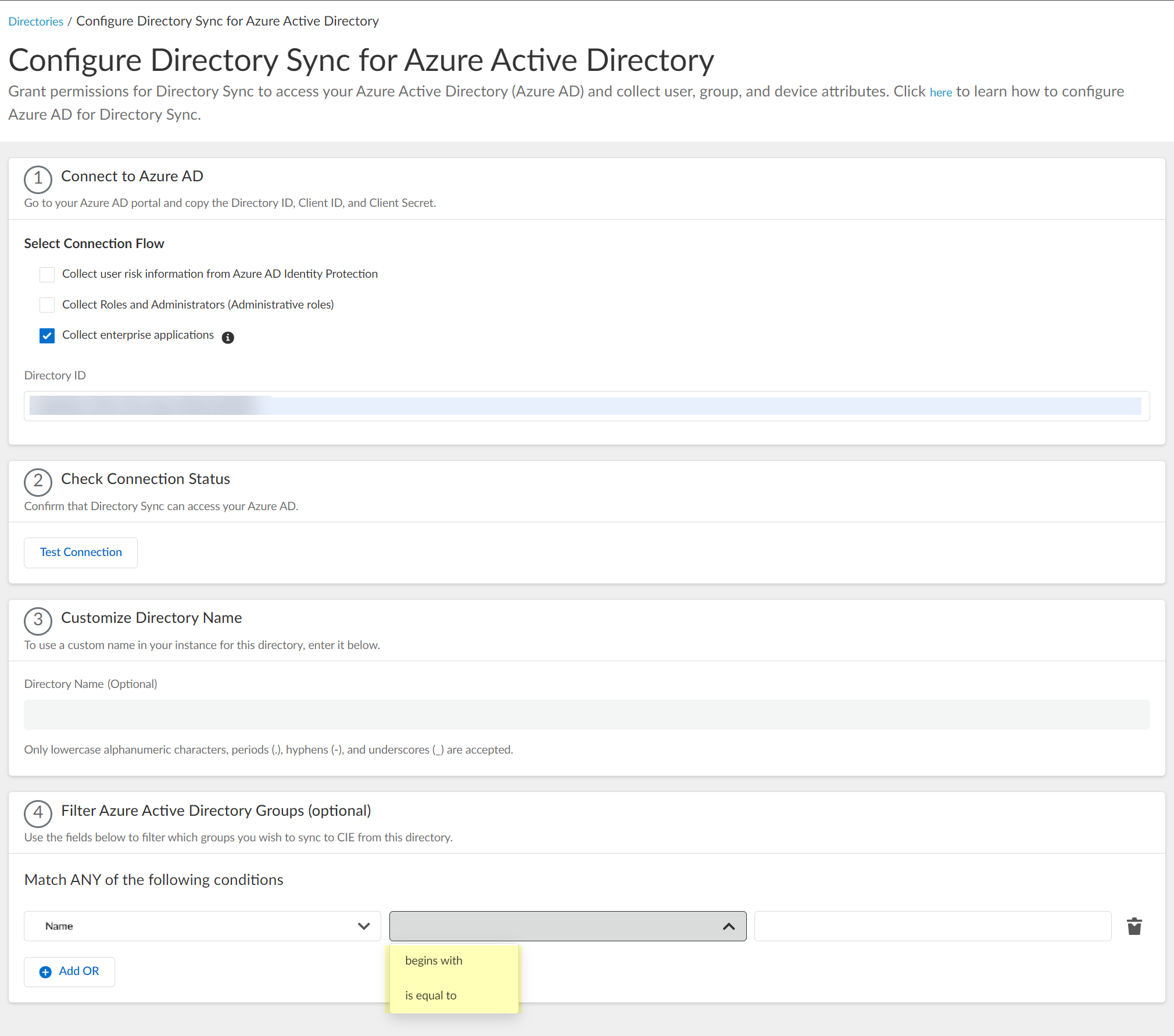 Filter Operator (Client Cred Flow)