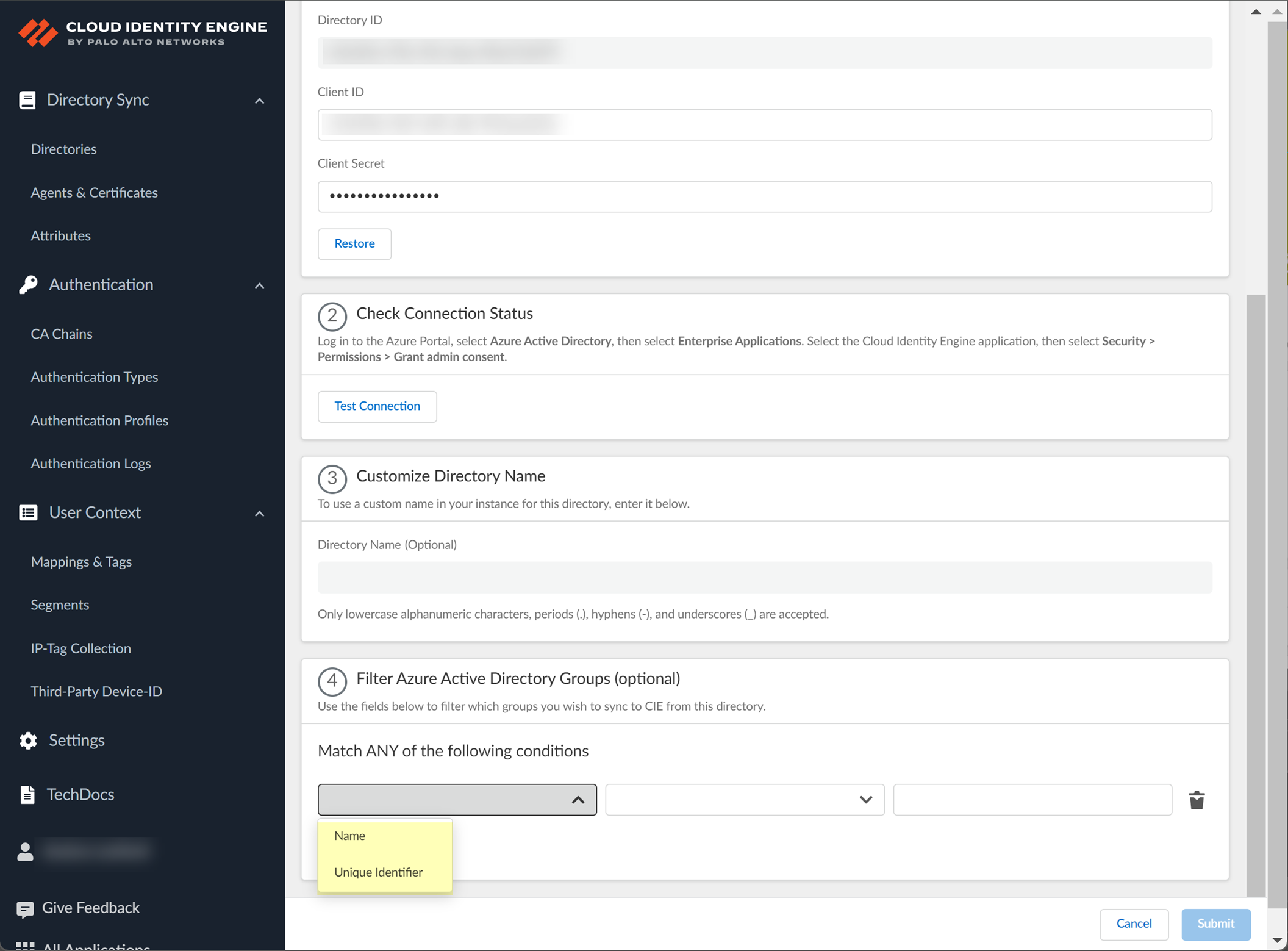 Filter Groups on Reconnect