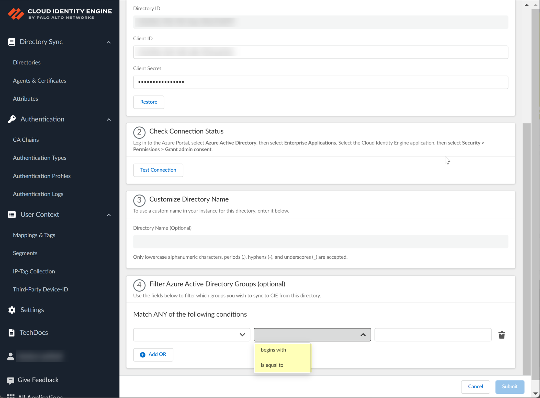 Filter Operator on Reconnect
