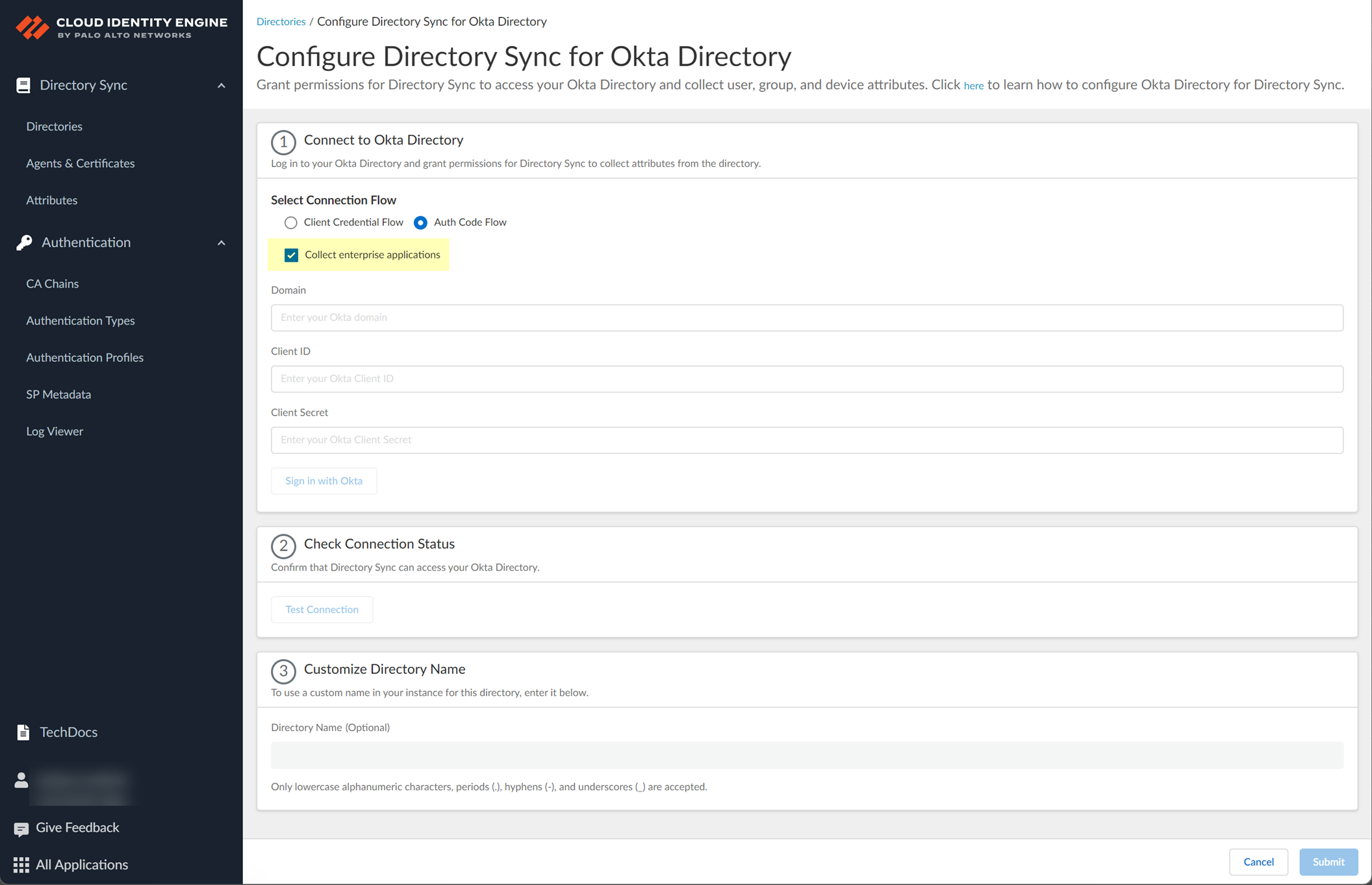 Okta Collect Apps