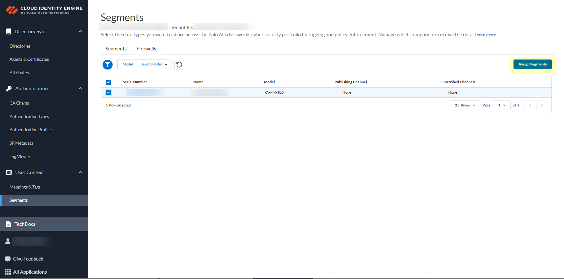 CIE Assign Segments