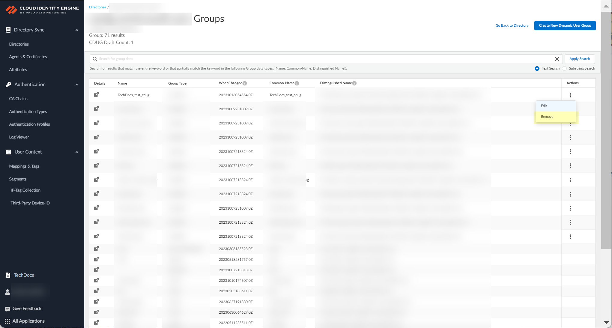 Screenshot of Submit button