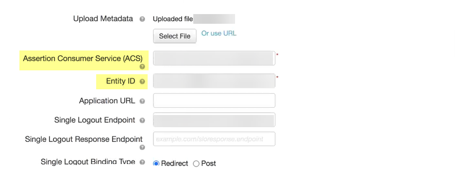 PingOne Manual SAML Config