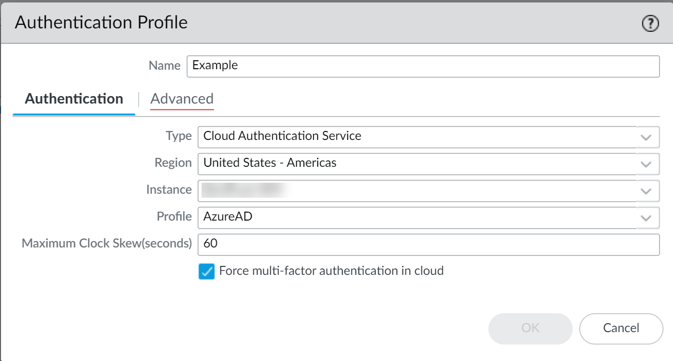 FW/PAN Add Auth Profile
